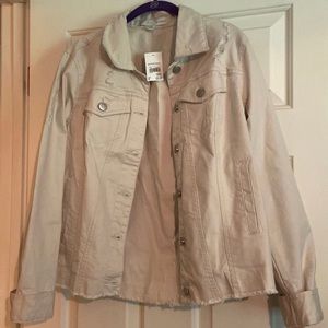 Distressed khaki Jacket
